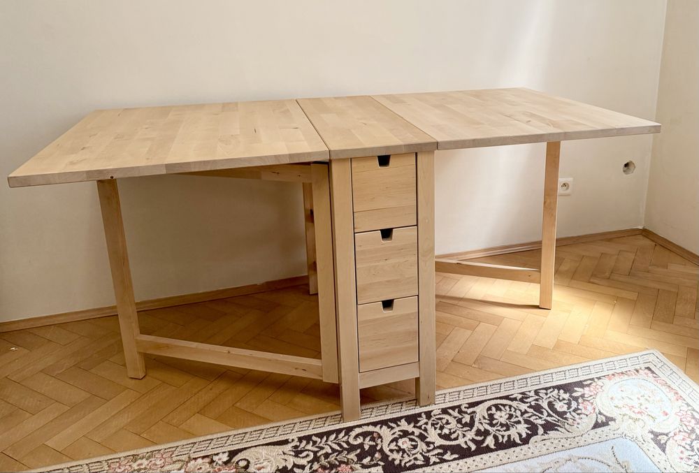 Stół  ikea Norden z opuszczanym blatem