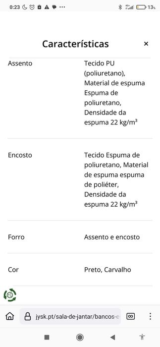 Balcão alto com 4 cadeiras. Ainda embalado