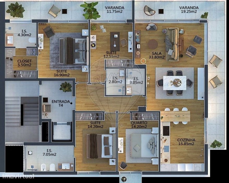 Apartamento T4 para venda