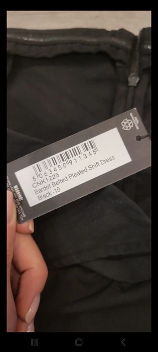 Sukienka S Pretty Little Thing Czarna Plisowana