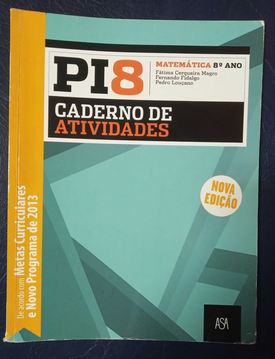 Livro 8º Ano Matemática PI8 Vol.1 + Vol.2 + Caderno de Actividades