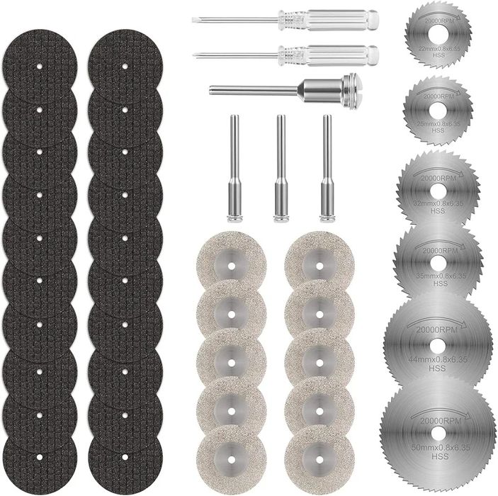 Flintronic Ostrza tnące, 36 szt., tarcze tnące do piły Dremel