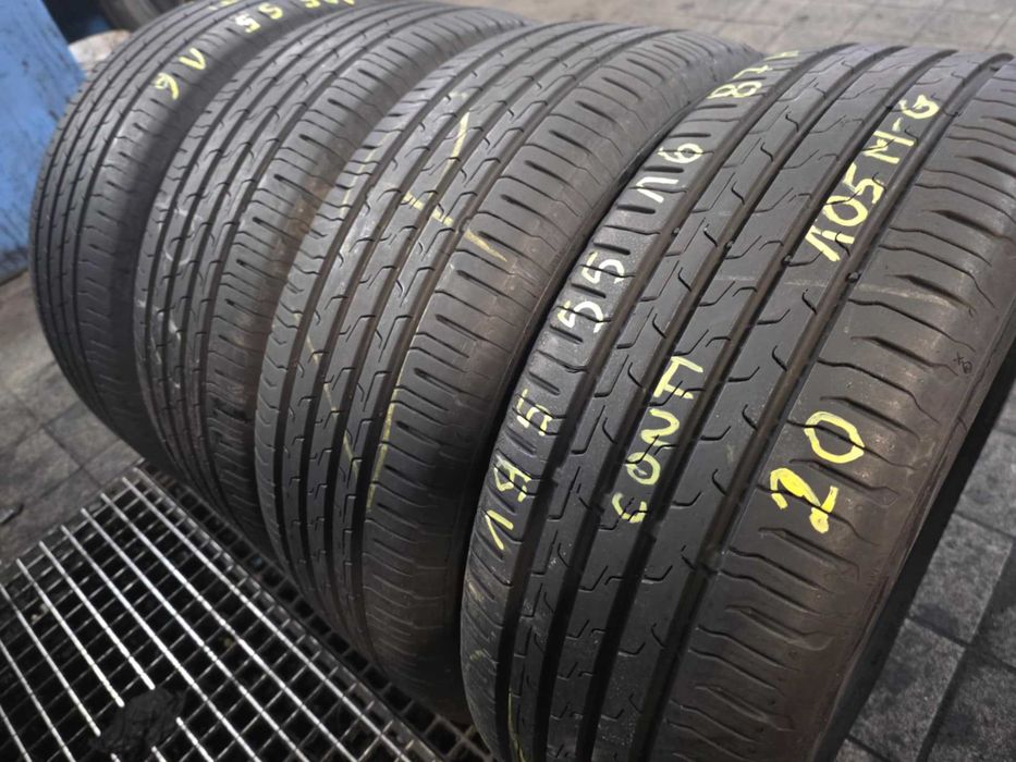 195/55/16 Continental 6 mm 2020 rok ! Możliwy Montaż !
