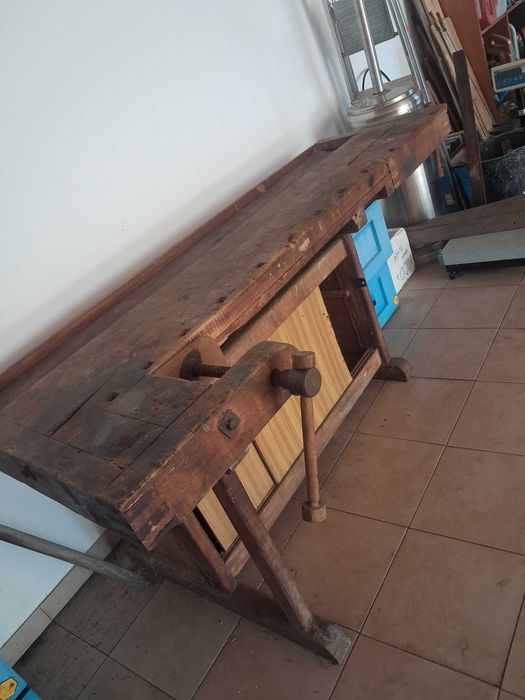 Stół stolarski z lat PRLu