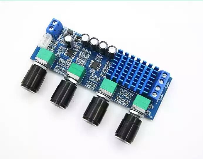 Усилитель звука+ темброблок , цифровой аудио TPA3116 D2. DC 12-24 V.