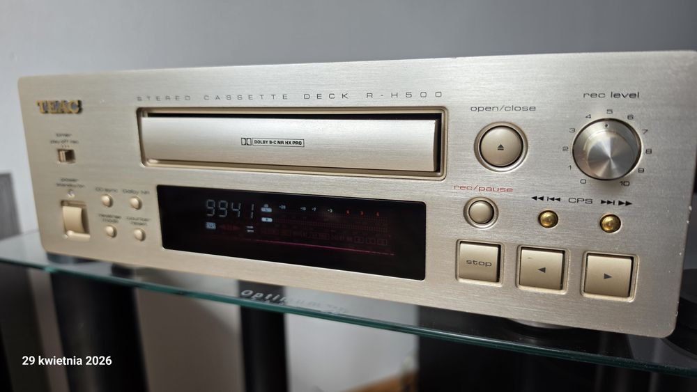 Deck  TEAC  R-H500  stan BDB 100% sprawny 
Magnetofon RD H500 C,CD PD H500C,