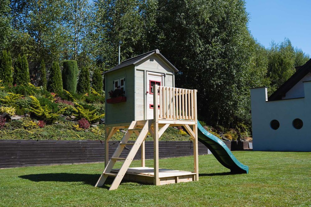 Domek ogrodowy dla dzieci z podestem 120 cm
