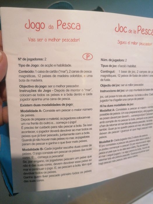 Jogo peixinho