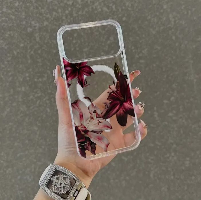 Чохол для iPhone 17 Pro з MagSafe «Burgundy Lily»