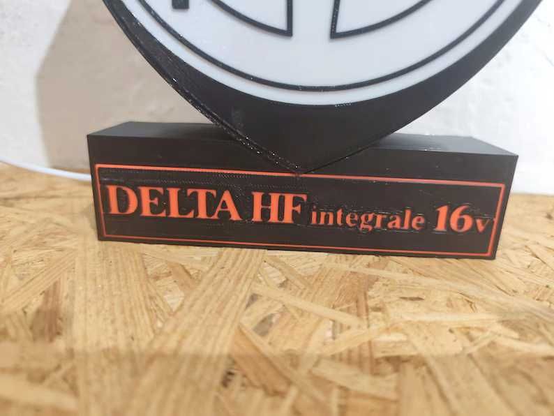 Lightbox Luminaria decorativa Lancia Delta HF integrale 16V