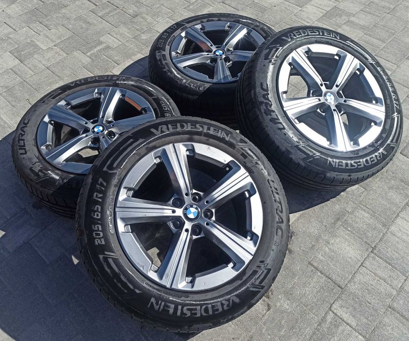 ORYGINALNY Komplet Kół BMW 17" X1 (U11) ALUFELGI + OPONY | 7x17 ET41 5x112 | Opony Vredestein Ultrac Premium 2023 | Czujniki TPMS | Stan Idealny
