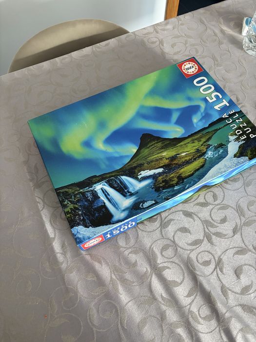 Puzzle 1500 peças auroras boreais completo EDUCA