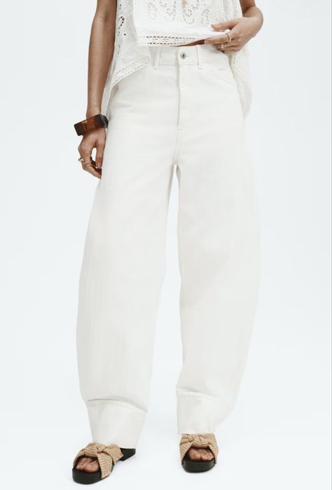 Джинси H&M Edition | Barrel Leg Regular Waist Jeans
