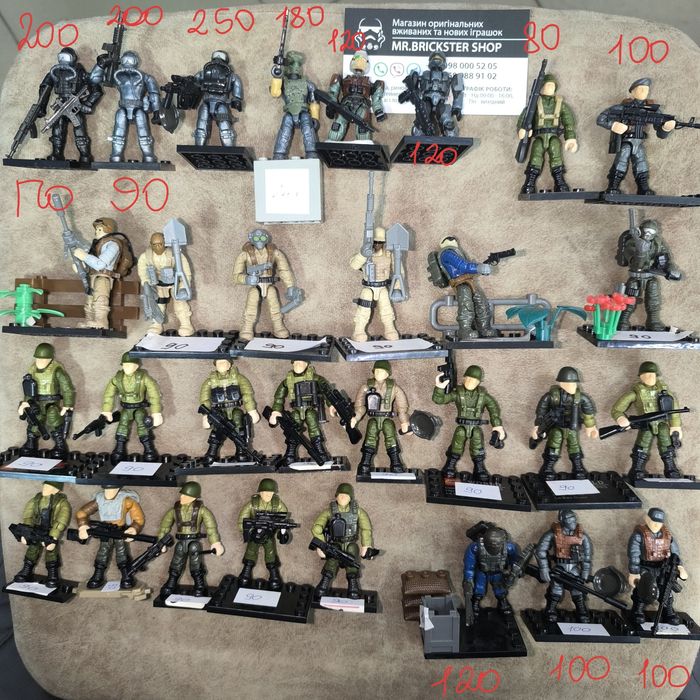 Фигурки Halo Mega Bloks черепашки ниндзя мега блокс дракон солдатики