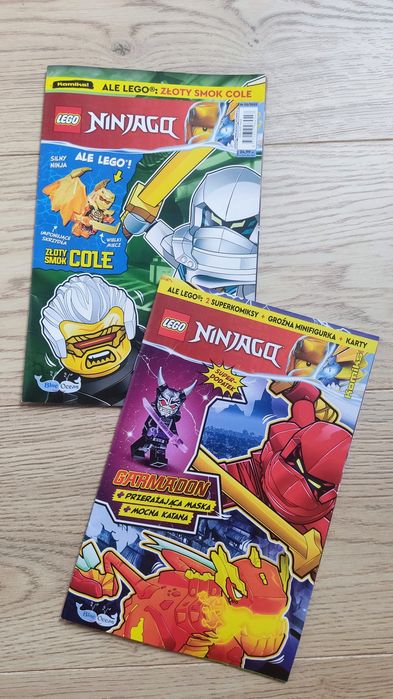 Dwa komiksy - gazetki - LEGO Ninjago - 06/2025 i 05/2025
