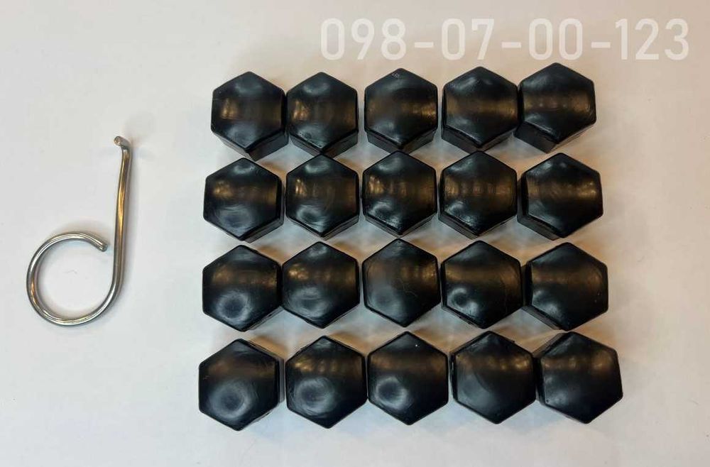 Ковпачки заглушки болтів болтов для дисків 17мм 19мм 21мм ЧОРНІ МАТОВІ