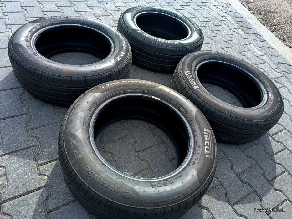 2020r 4Opony Letnie 215/60/16 99V PIRELLI Cinturato P7 Extra-Load ECOIMPACT Italy Bieżnik~5,5mm