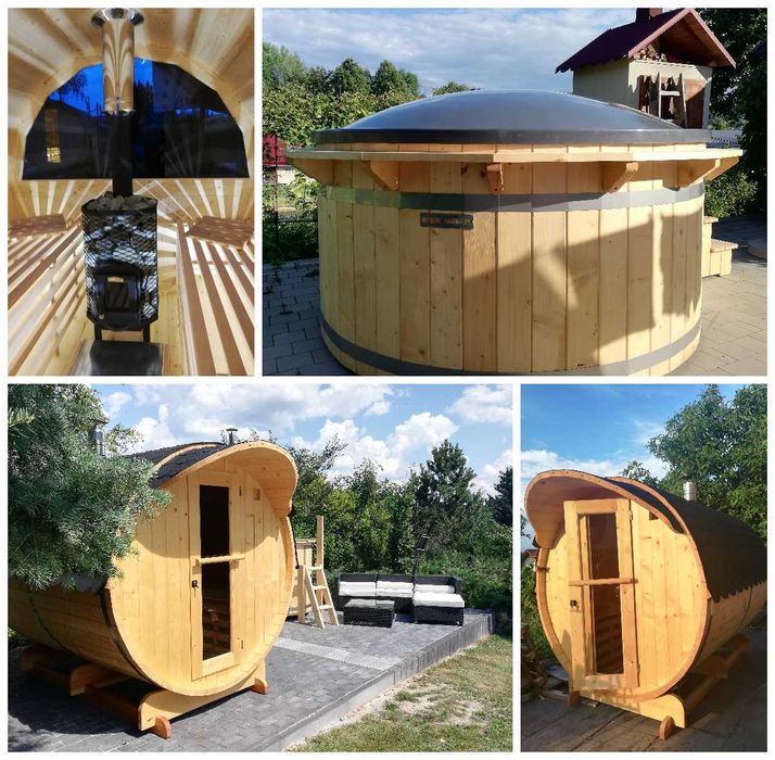 Sauna ogrodowa _ sauna beczka - Bania - barrel sauna _ PRODUCENT !!!