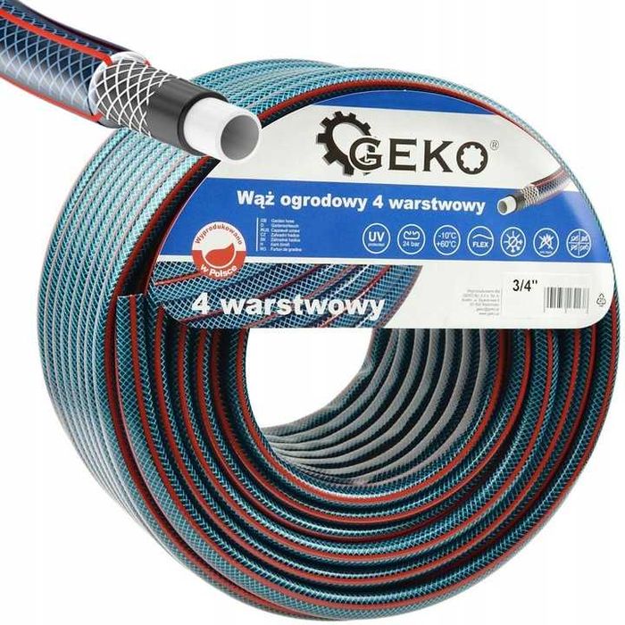 WĄŻ OGRODOWY 4-warstwowy 3/4" 50m MOCNY 179