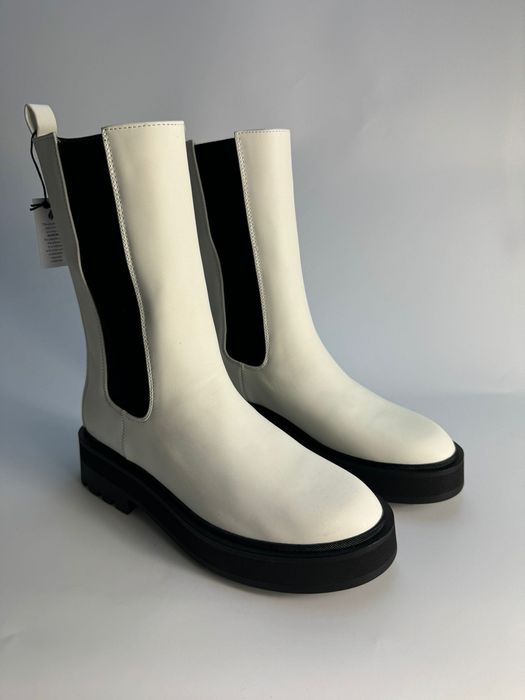 Nowe botki wysokie damskie EVEN & ODD białe 40