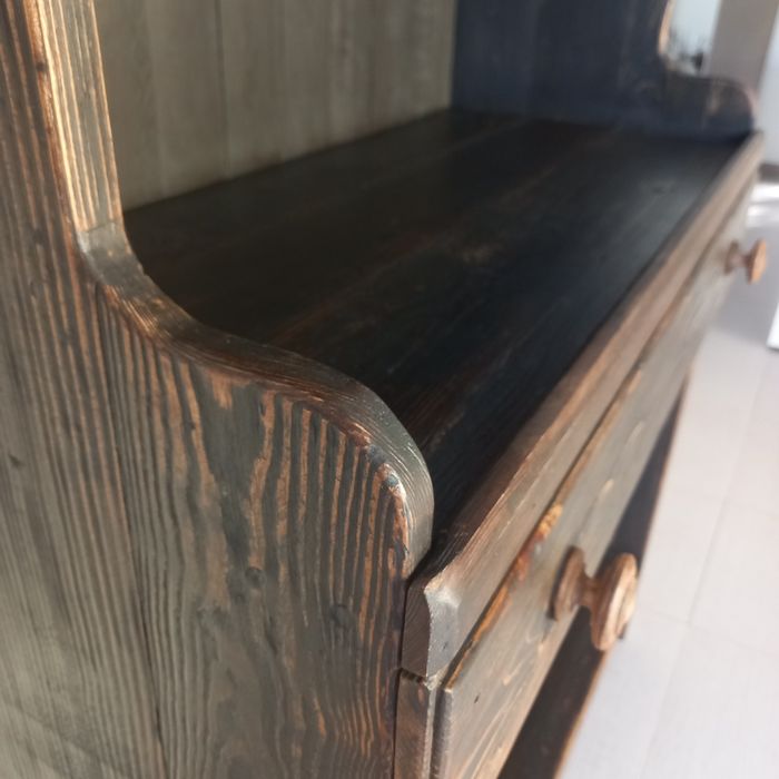 Armário / Louceiro estilo mercearia  em madeira maciça