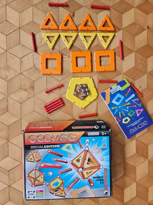 Geomag Klocki magnetyczne 34 elementy