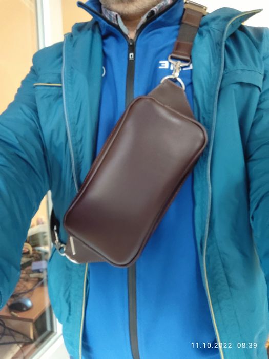 Бананка сумка качественная кожа