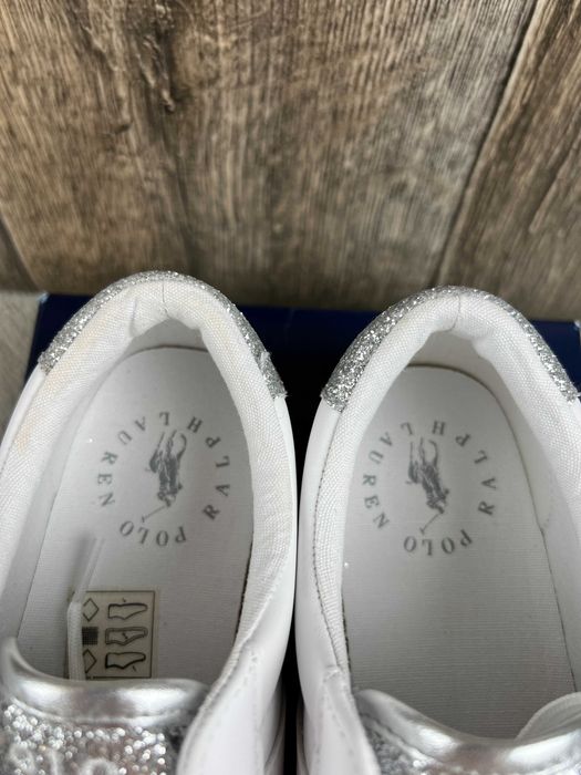 Buty damskie białe trampki Polo Ralph Lauren Rayley 35