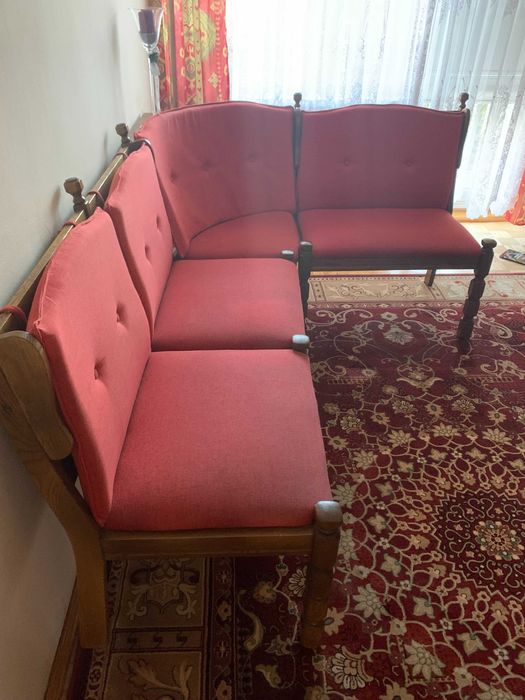 Ława dębowa  stylu retro