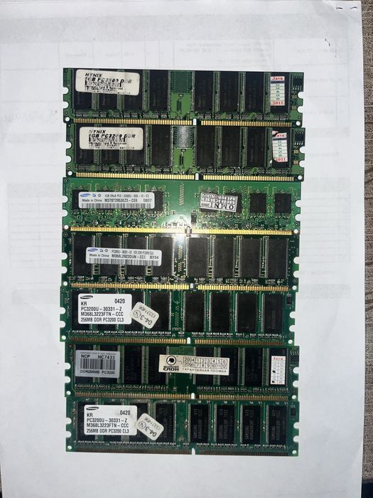 Оперативна памʼять ddr (7 шт)