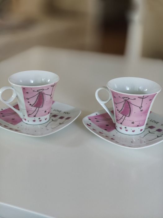 Filiżanki porcelanowe Veroni 2 szt. Nowe