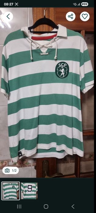 Camisola do Sporting retro comprada na loja verde