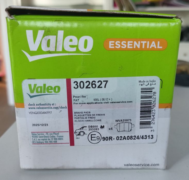 Pastilhas de travão traseira