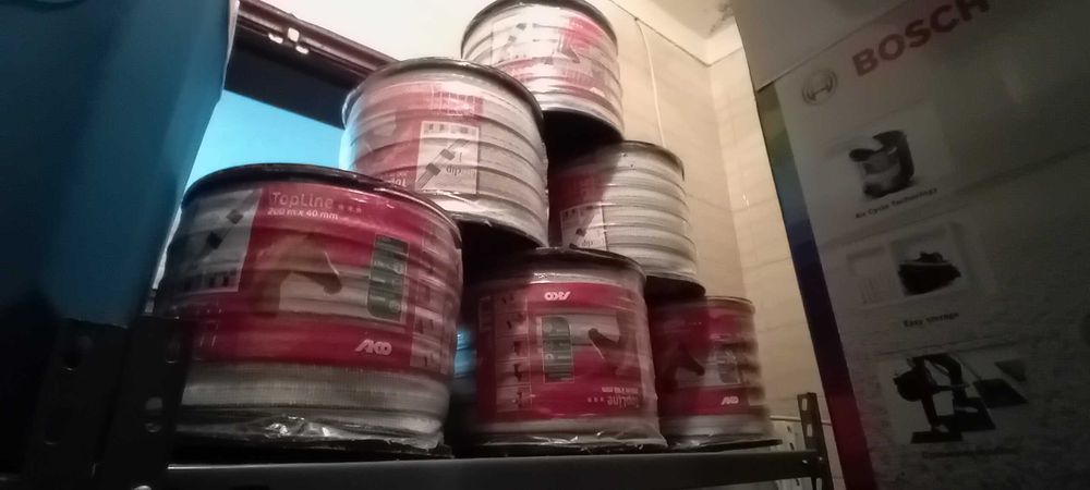 6 Rolos de vedação/cercas/fitas elétricas (Fita Top Line 200M × 40mm)