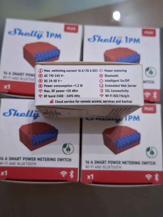 Shelly plus 1pm ( 5 unidades)