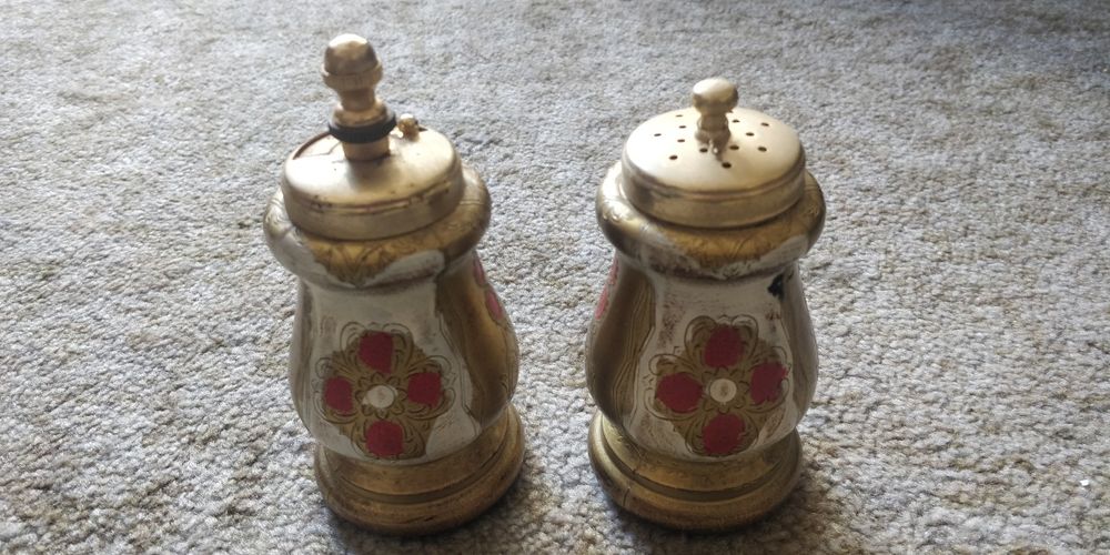 Saleiro e moedor de pimenta Vintage64750945249155121