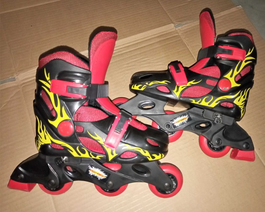 Patins em linha e saco cama Ninjago
