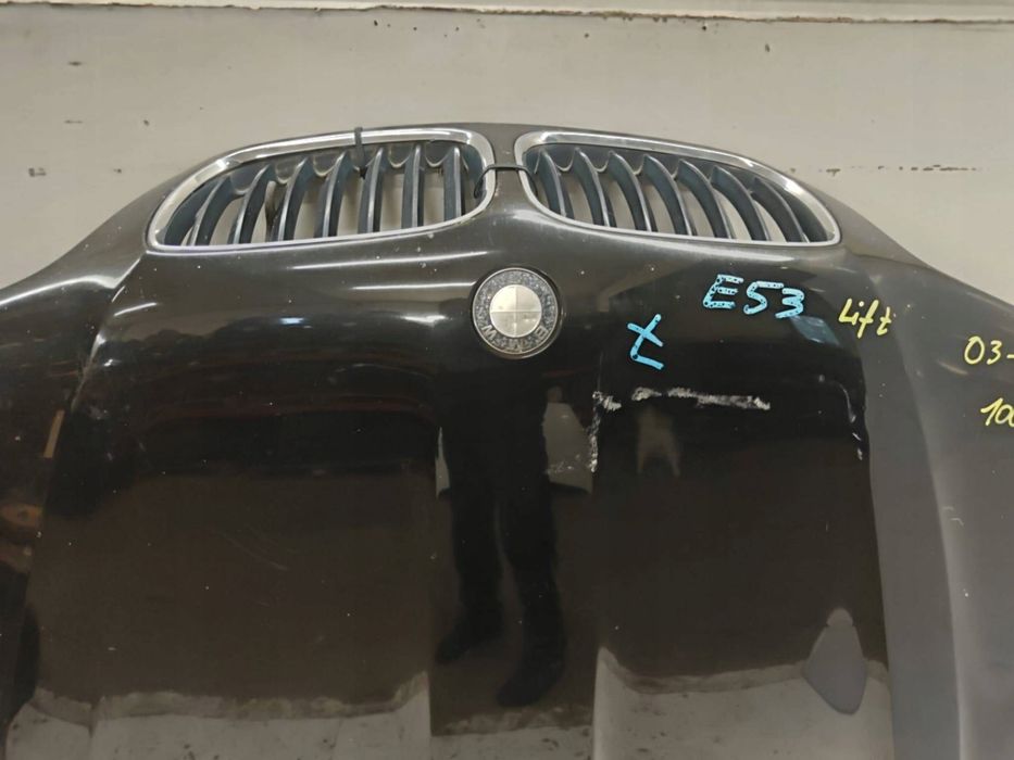 bmw x5 e53 lift 03- maska pokrywa silnika zawiasy