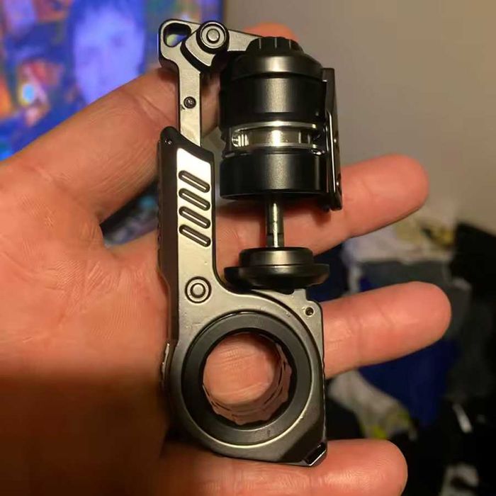 EDC Фіджет іграшка магнітна механічна кінетична Кібер-ядро Fidget Toy антістрес для офісу клацалка (сірий)