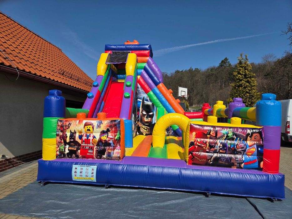 Nowy dmuchaniec dmuchany plac zabaw Klocki 6x5