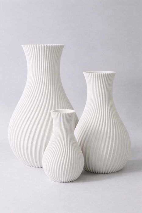 Zestaw wazonów dekoracyjnych 3D – 3 rozmiary (PETG)