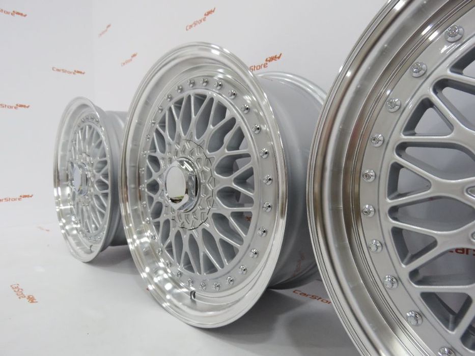 Jante Look BBS RS 17 x 7.5 et20 4x100 + 4x114.3 Silver