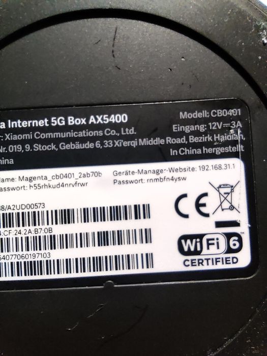 Router 5G Xiaomi 5G LTE SIM