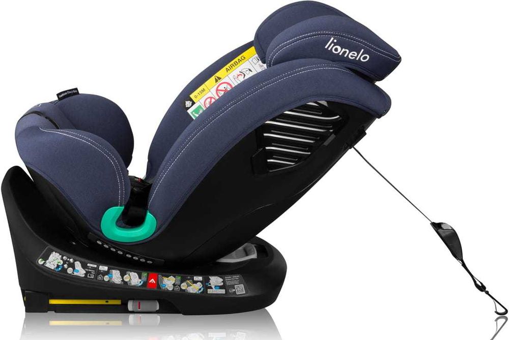 Fotelik Samochodowy Lionelo Bastiaan i-Size Navy Blue 0-36 kg Isofix