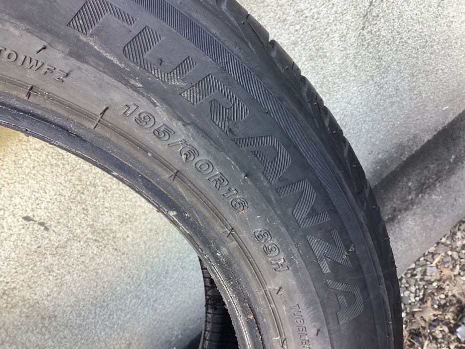 BRIDGESTONE 195/60r16 2szt opony lato letnie 6.4mm 2020r