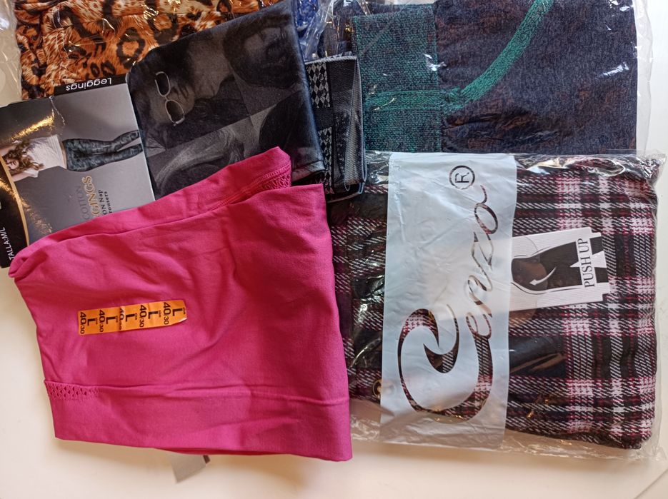 Para Revenda * Lote de 9 Leggings/ calças de senhora