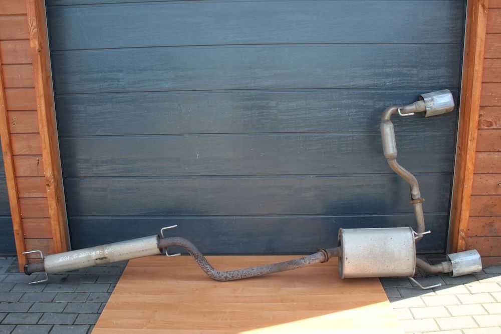 TŁUMIK ŚRODKOWY KOŃCOWY PODWÓJNY OPEL ZAFIRA B 2.0 T TURBO OPC KOMPLETNY