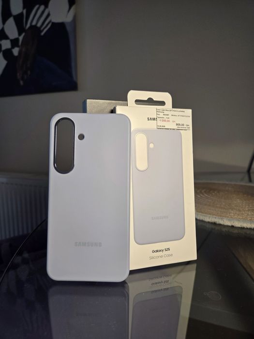 Samsung S25 Silicon Case Light Blue чохол