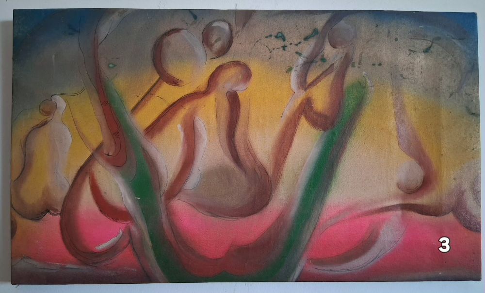 Quadros / Pinturas Abstratas a Óleo sobre Tela