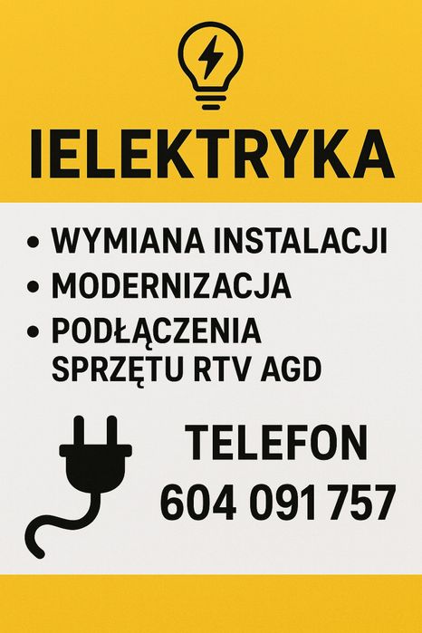 Elektryk uslugi instalacje elektryczne